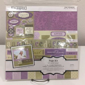 Colorbok "Inspire" Purple Themed Page Kit 12x12 Over155 Pieces